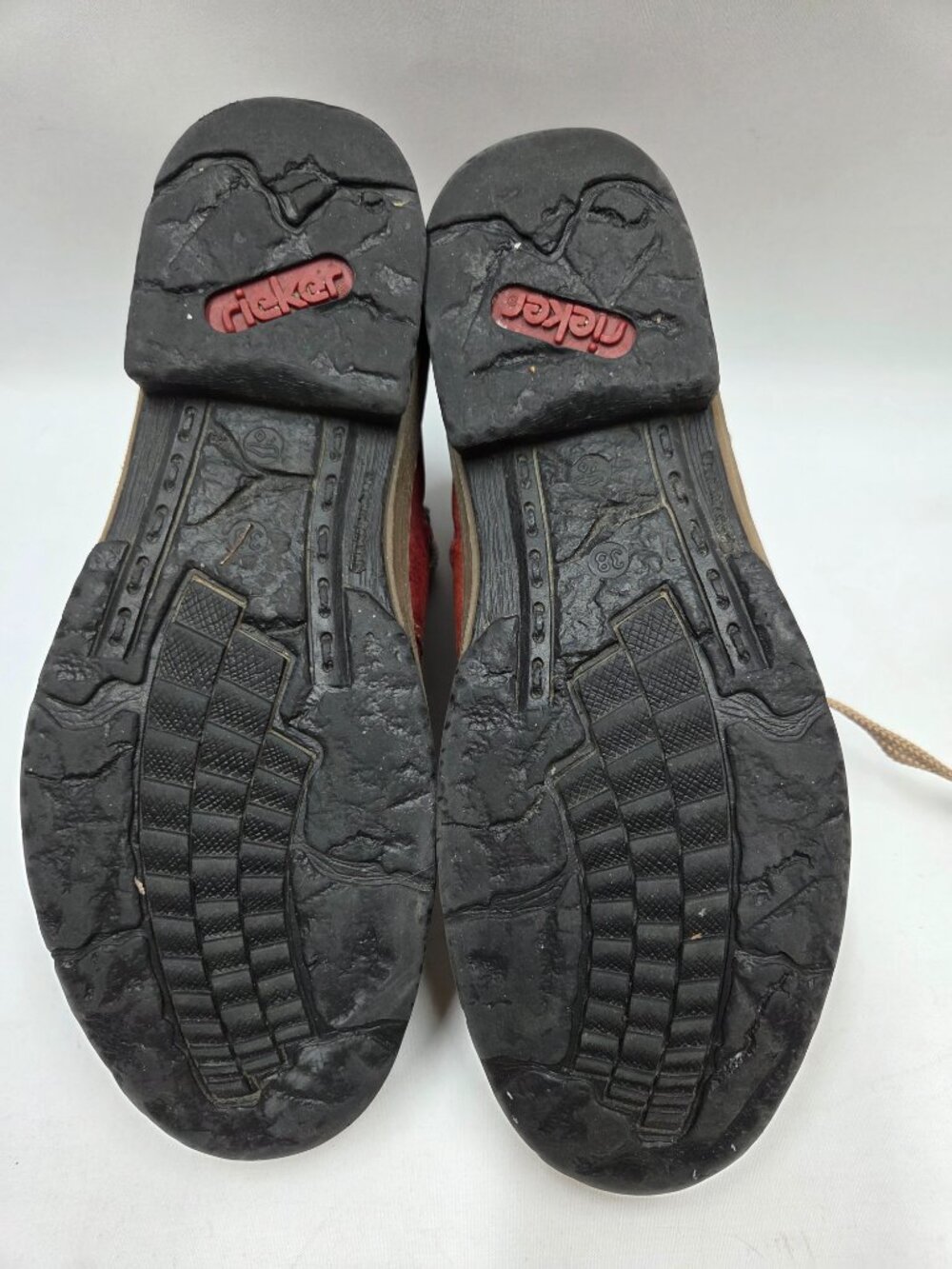 Rieker ankle boots EURO size 38 Double Zip and Laces - Picture 8 of 12